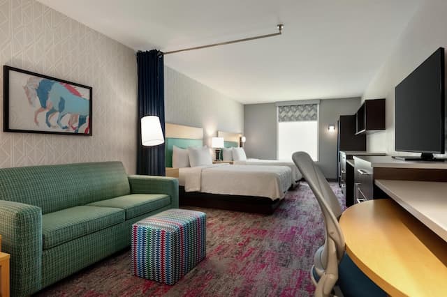 休士頓能源走廊希爾頓惠庭飯店-開放式客房, 2 張加大雙人床, 非吸煙房-1