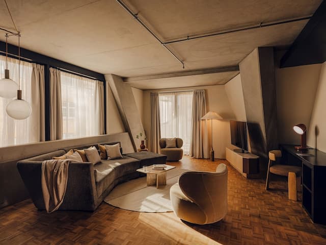 노부 호텔 런던 쇼디치-시그니처 스위트, 킹사이즈침대 1개, 발코니, 마당 전망 (Nobu Suite)-2