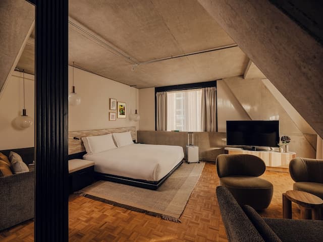 노부 호텔 런던 쇼디치-럭셔리 스위트, 킹사이즈침대 1개, 발코니, 시내 전망 (Utage Suite)-5