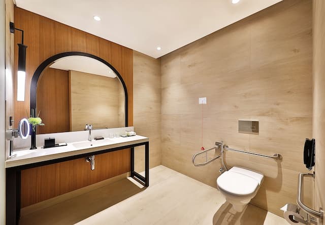 杜拜希爾頓逸林酒店 - 商業灣區-基本單人房, 1 張特大雙人床, 無障礙-5