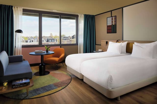 阿姆斯特丹 Avani 博物館區飯店 (前稱 NH 阿姆斯特丹博物館區)-標準客房, 運河景 (Extra Bed 2 adults + 1 child)-4