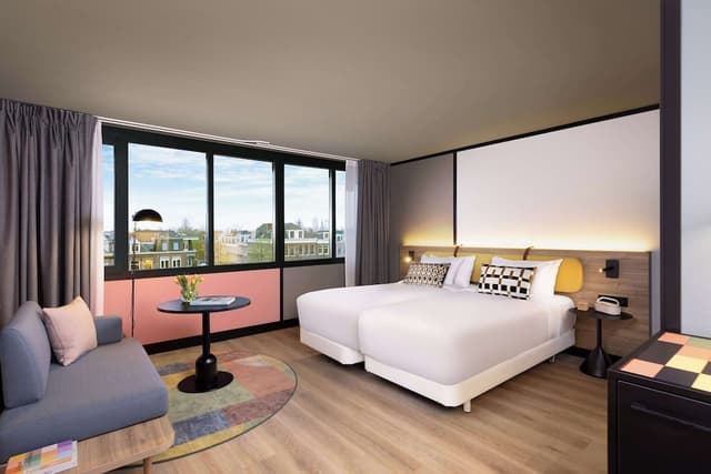 阿姆斯特丹 Avani 博物館區飯店 (前稱 NH 阿姆斯特丹博物館區)-標準客房, 運河景 (Extra Bed 2 adults + 1 child)-3