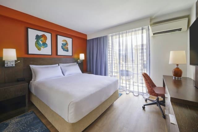 Courtyard by Marriott Waikiki Beach-Standard Studio, 1 Queen Bed, Balcony (Mobility/Hearing Access, Roll-in Shwr)-1