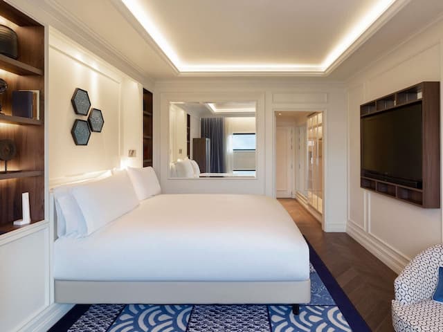 Sofitel Barcelona Skipper-奢华客房, 1 张特大床, 阳台, 海景-7