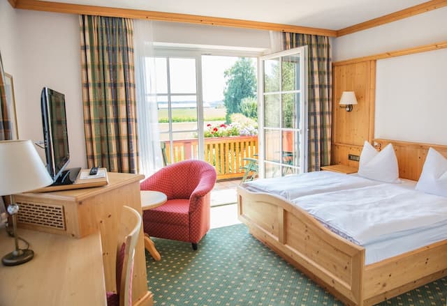 格拉斯爾蘭德酒店-舒適雙人房單人入住, 露台, 花園景-3