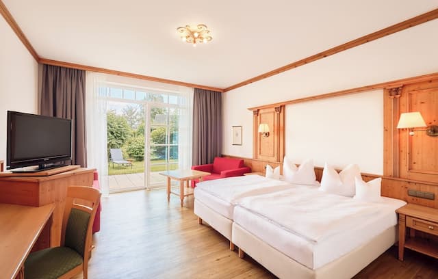 格拉斯爾蘭德酒店-豪華雙人房單人入住, 露台, 花園景-3