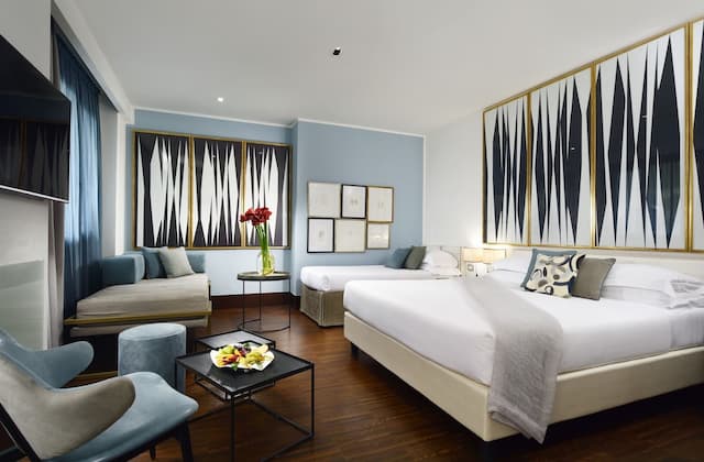 Hotel Pulitzer Roma-小型四人房-1