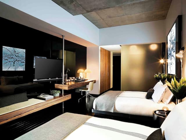 シックスティ ロウアー イースト サイド-スタジオ クイーンベッド 2 台-4