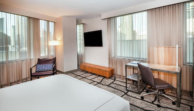 西雅圖夏特酒店 - 希爾頓 Curio 精選系列-客房, 1 張特大雙人床, 無障礙, 轉角 (City View, Hearing)-11