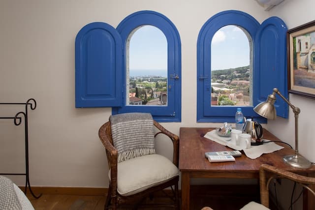 普拉薩青年旅舍-高級雙人房, 1 張標準雙人床或 2 張單人床, 海景-4