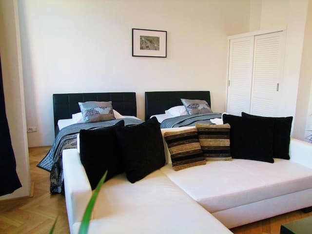 Old Town Square Apartments-双人房, 简易厨房-3