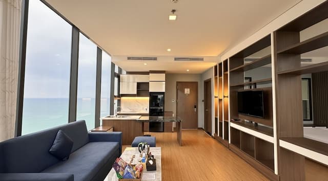 ヴェスナ ホテル ニャチャン-プレミアム ダブルルーム バルコニー パーシャル オーシャン ビュー-8