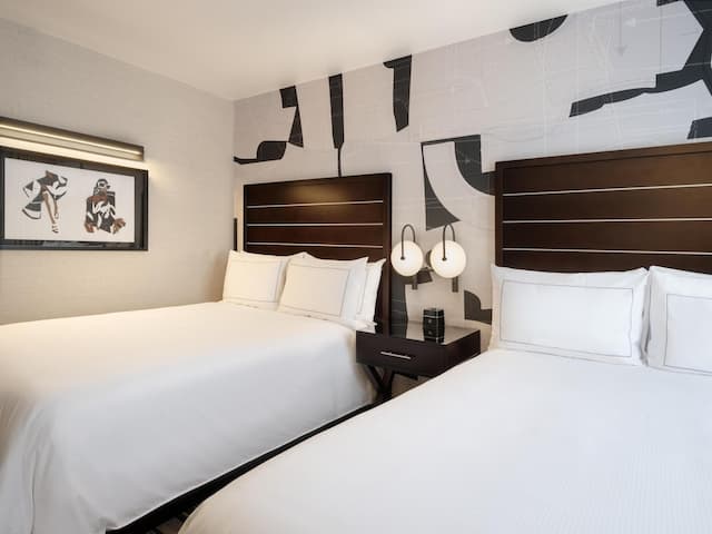 ヒルトン ニューヨーク ファッション ディストリクト-ダブルサイズベッド 2 台-2