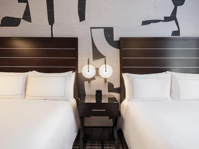 ヒルトン ニューヨーク ファッション ディストリクト-ダブルサイズベッド 2 台-3