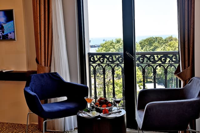 薩格堪拉大酒店-Deluxe Double or Twin Room Sea View-4