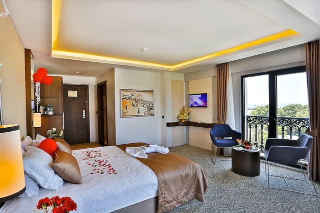 薩格堪拉大酒店-Deluxe Double or Twin Room Sea View-1