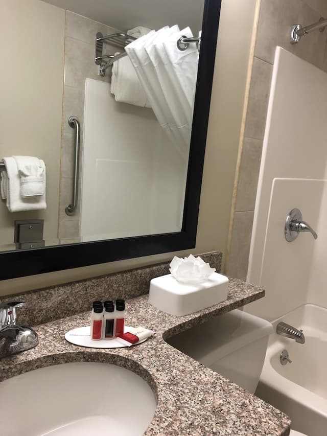 史泰登島溫德姆華美達飯店-客房, 1 張特大雙人床, 非吸煙房-5