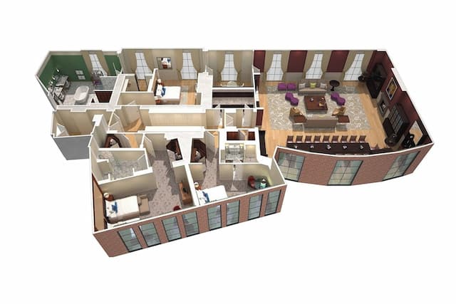 倫敦聖潘克拉斯萬麗飯店-皇家套房, 3 間臥室-11