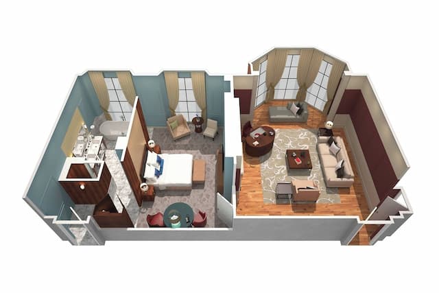 倫敦聖潘克拉斯萬麗飯店-套房, 1 間臥室-5