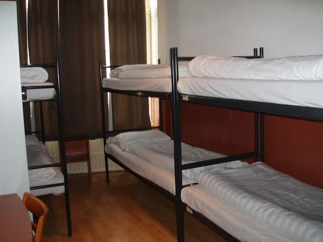 호텔 컨티넨탈 암스테르담-패밀리룸, 전용 욕실 (6 bunk beds)-3