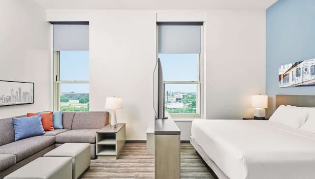 芝加哥凱悅嘉寓酒店 - 醫學中心/大學城-開放式套房, 1 張特大雙人床-1