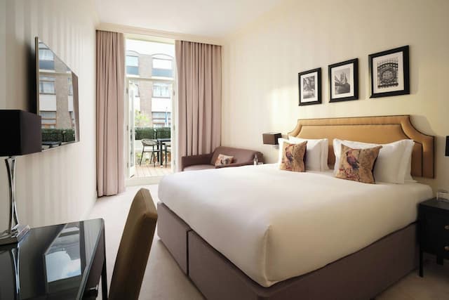 傲途格精選森雅酒店-豪華客房, 1 張特大雙人床, 露台-1