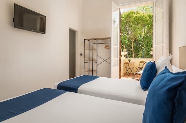 中等浪漫酒店-雙人或雙床房, 露台-2