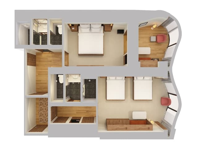 Pendry Manhattan West-Room, Multiple Beds (Skyline)-3