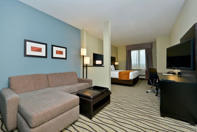 環城 8 號公路韋斯特徹斯附近凱富全套房飯店-套房, 1 張特大雙人床和 1 張沙發床, 無障礙, 非吸煙房-1