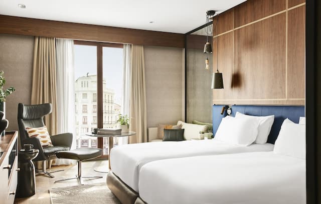 Thompson Madrid, by Hyatt-客房, 2 张单人床 (City View)-1