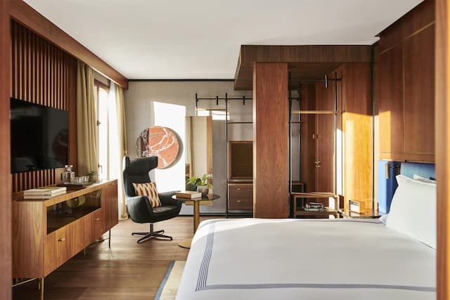 Thompson Madrid, by Hyatt-客房, 1 张特大床, 露台-3