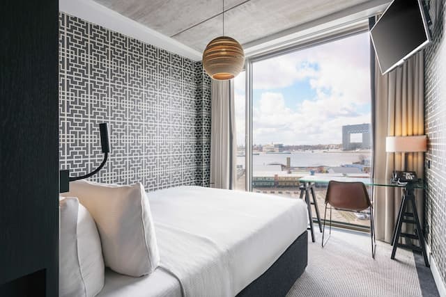 더블트리 바이 힐튼 호텔 암스테르담 - NDSM 워프-룸, 퀸사이즈침대 1개, 금연 (Water View)-6