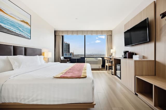 法拉盛皇后溫德姆華美達飯店-客房, 2 張標準雙人床, 非吸煙房-17