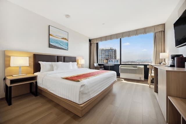 法拉盛皇后溫德姆華美達飯店-客房, 2 張標準雙人床, 非吸煙房-18