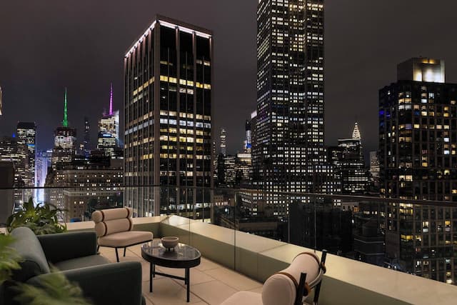 バージンホテルズニューヨークシティ-グランド スイート バリアフリー テラス (Sky Grand Chamber Suite + Terrace ADA)-1