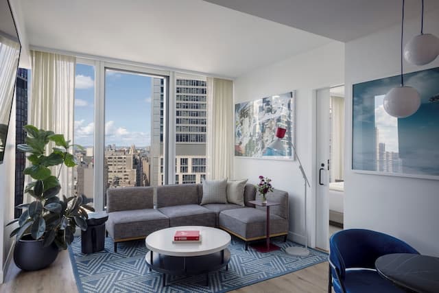 バージンホテルズニューヨークシティ-グランド スイート バリアフリー テラス (Sky Grand Chamber Suite + Terrace ADA)-5