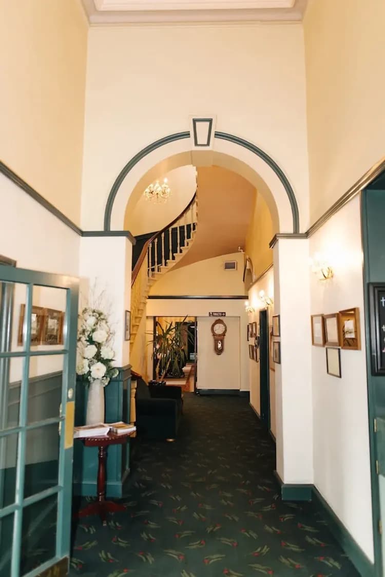 Interior entrance