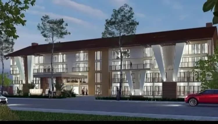 Front of property - evening/night