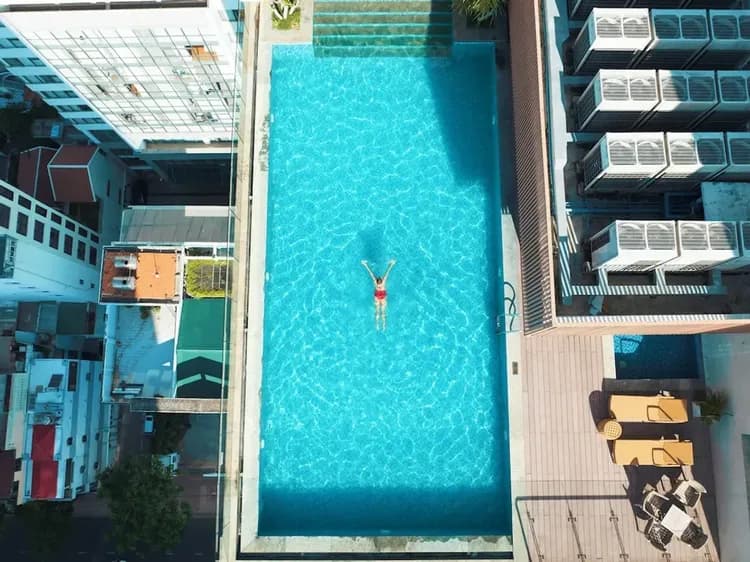 Rooftop pool