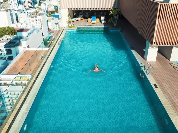 Rooftop pool