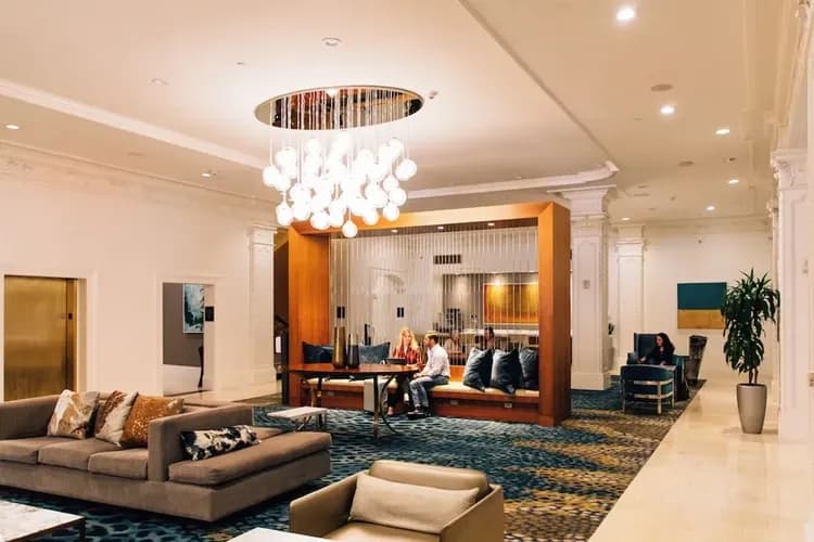 Lobby sitting area