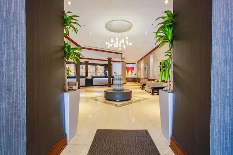 Interior entrance