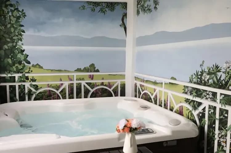 Private spa tub