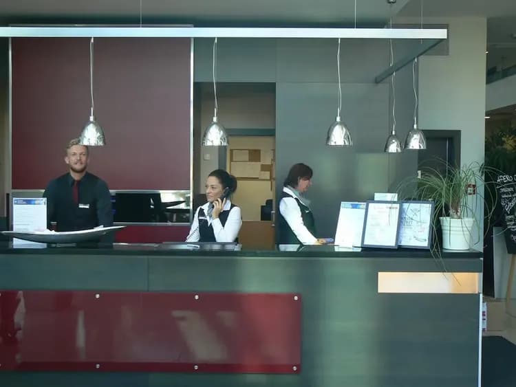 Check-in/check-out kiosk