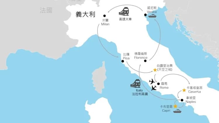 春遊經典全覽義大利10日