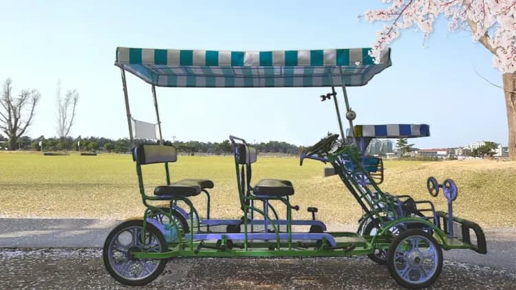 鏡浦臺櫻花季 四人座腳踏車（自費活動）