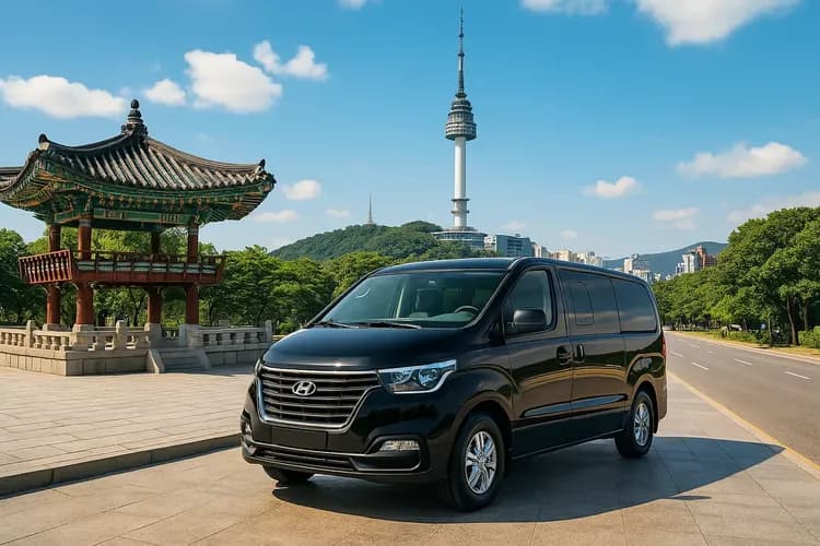 接送機服務專車提供舒適乘坐體驗（此為示意圖僅供參考，實際車型可能有些微差異）