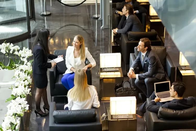 Lobby sitting area