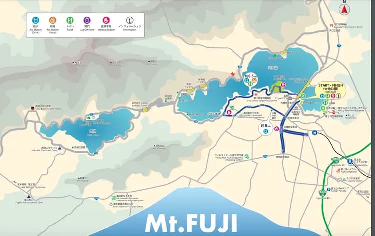 富士山馬拉松路線圖（趣味跑）*2024年資訊 供參考