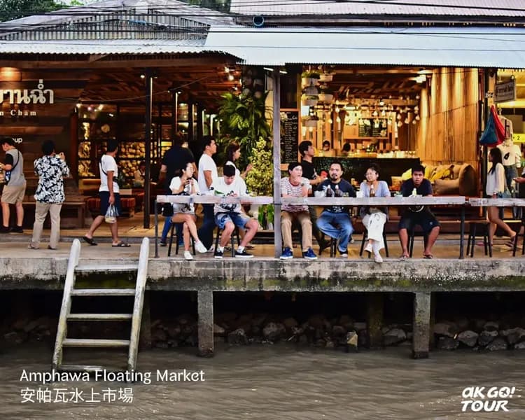 【曼谷出發 · 私人包車】丹嫩沙朵水上市場 + 安帕水上市場觀賞螢火蟲一日遊-5